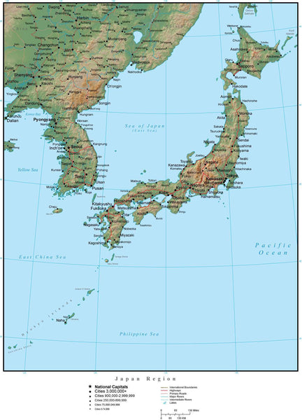 Japan Region Terrain Map In Adobe Illustrator Vector Format With Photoshop Terrain Image Jpn Xx 6708