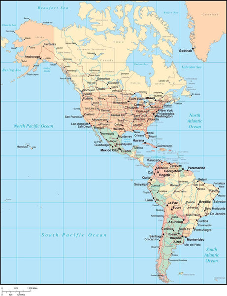 South America Map With Countries