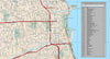 Chicago  IL Map - 120 square miles - with Local Streets