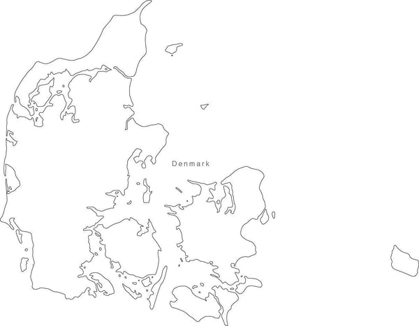 Digital Denmark Map for Adobe Illustrator and PowerPoint/KeyNote