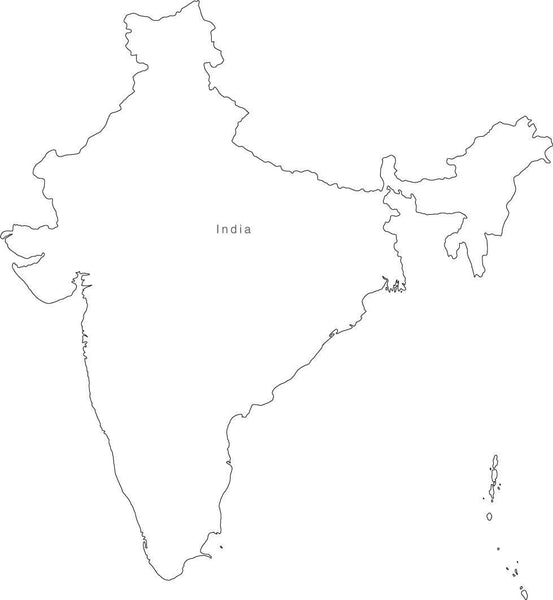 Digital India Map for Adobe Illustrator and PowerPoint/KeyNote