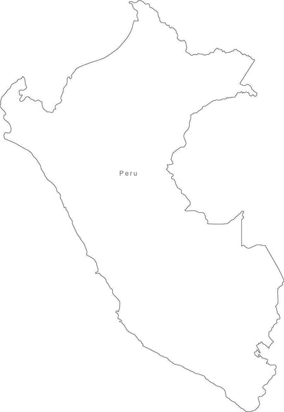 Digital Peru Map for Adobe Illustrator and PowerPoint/KeyNote