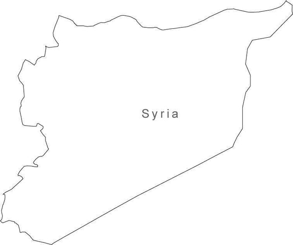 Digital Syria Map for Adobe Illustrator and PowerPoint/KeyNote